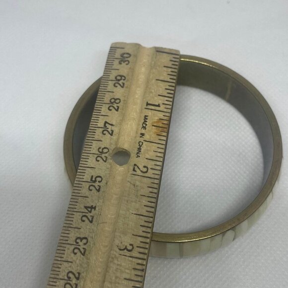 Shell Wide Bangle Bracelet Sea Beach Shore Ocean Beachy Earthy Natural Casual - Picture 4 of 6